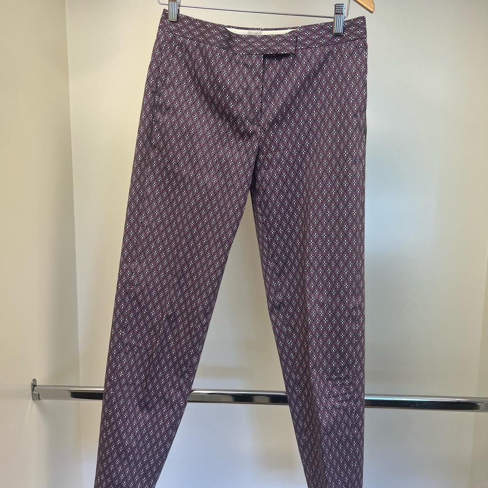 Purple patterned Paul smith cotton trousers